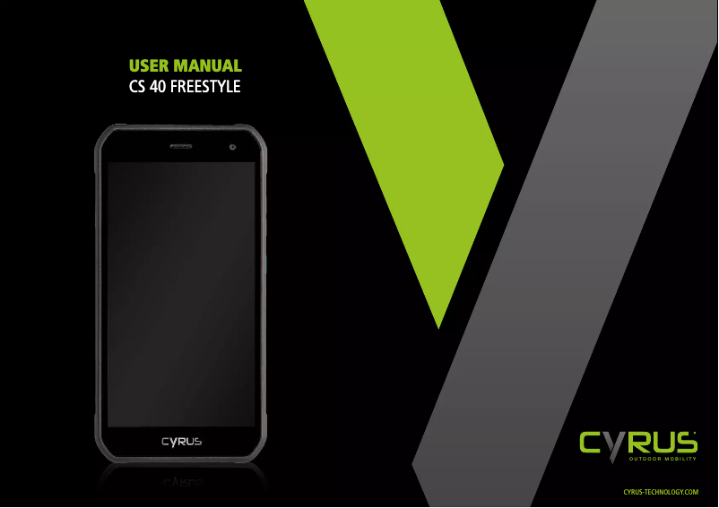 Página nº 1 - Manual de usuario Cyrus CS40 Freestyle