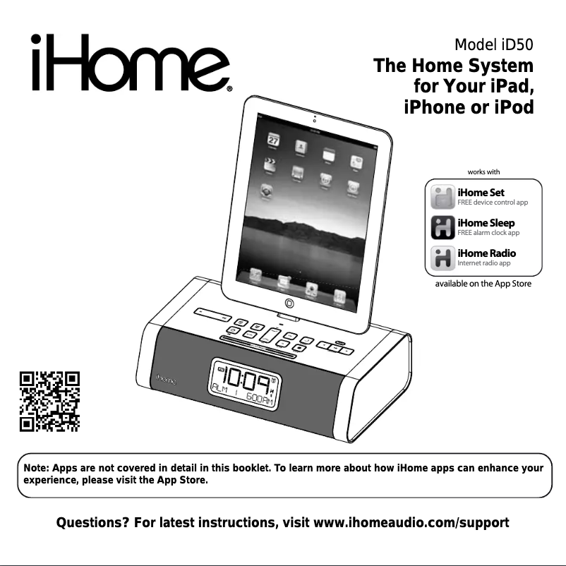 Página nº 1 - Manual de usuario iHome ID50BZC