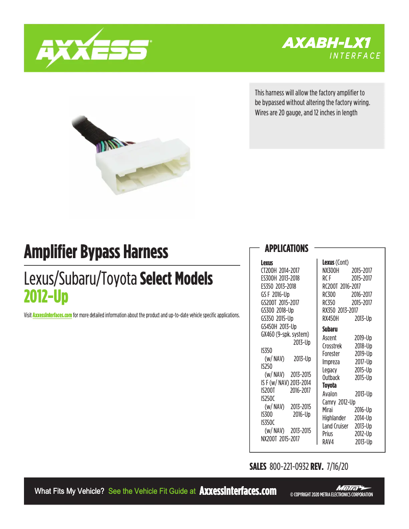 Página nº 1 - Ficha técnica AXESS AXABH-LX1