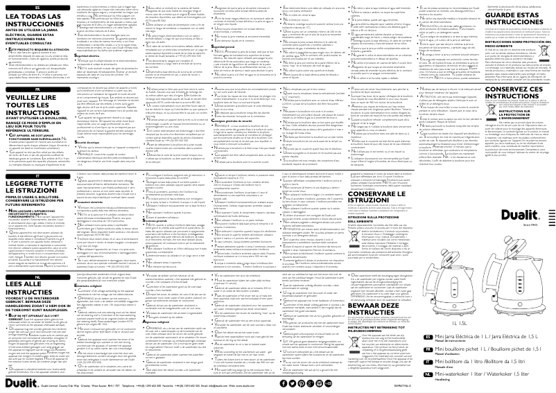 Página 1 del manual Manual de usuario Dualit 72200