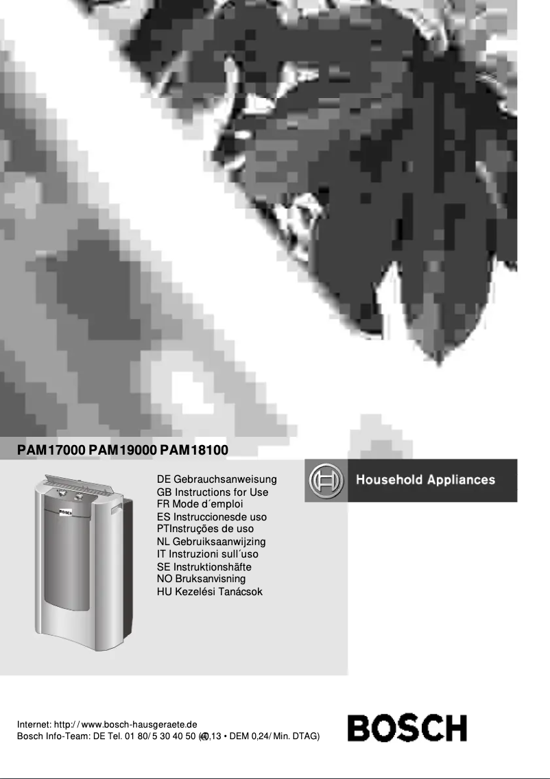 Imagen de la primera página del manual del dispositivo PAM19000