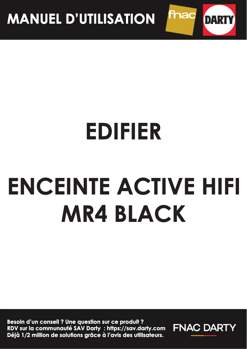 Página 1 del manual Manual de usuario Edifier MR4