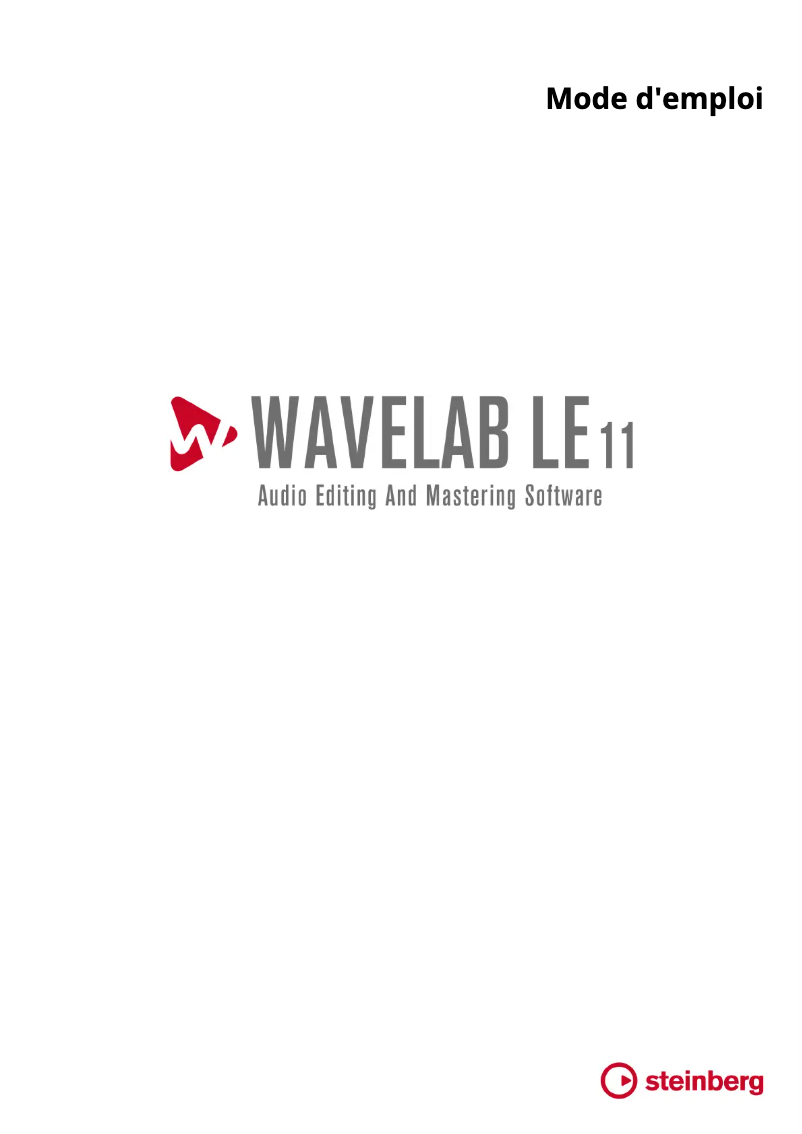 Imagen de la primera página del manual del dispositivo WaveLab LE 11