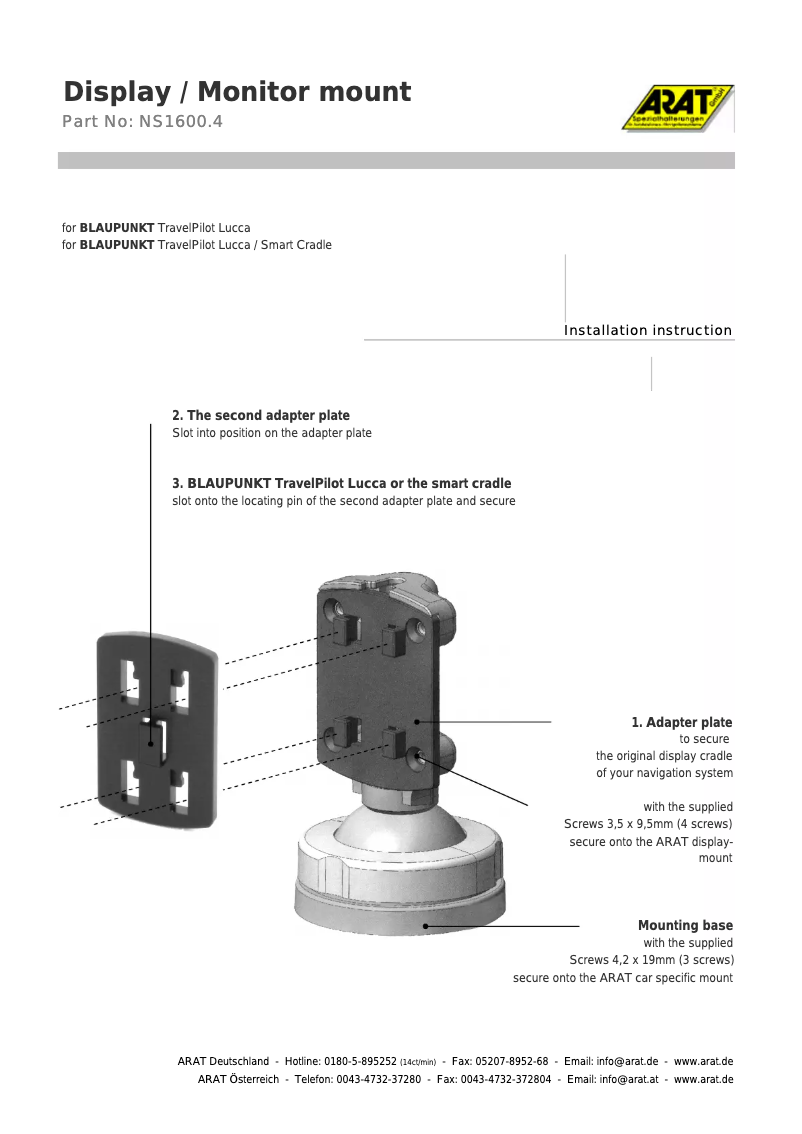 Página 1 del manual Manual de usuario Arat NS1600.4
