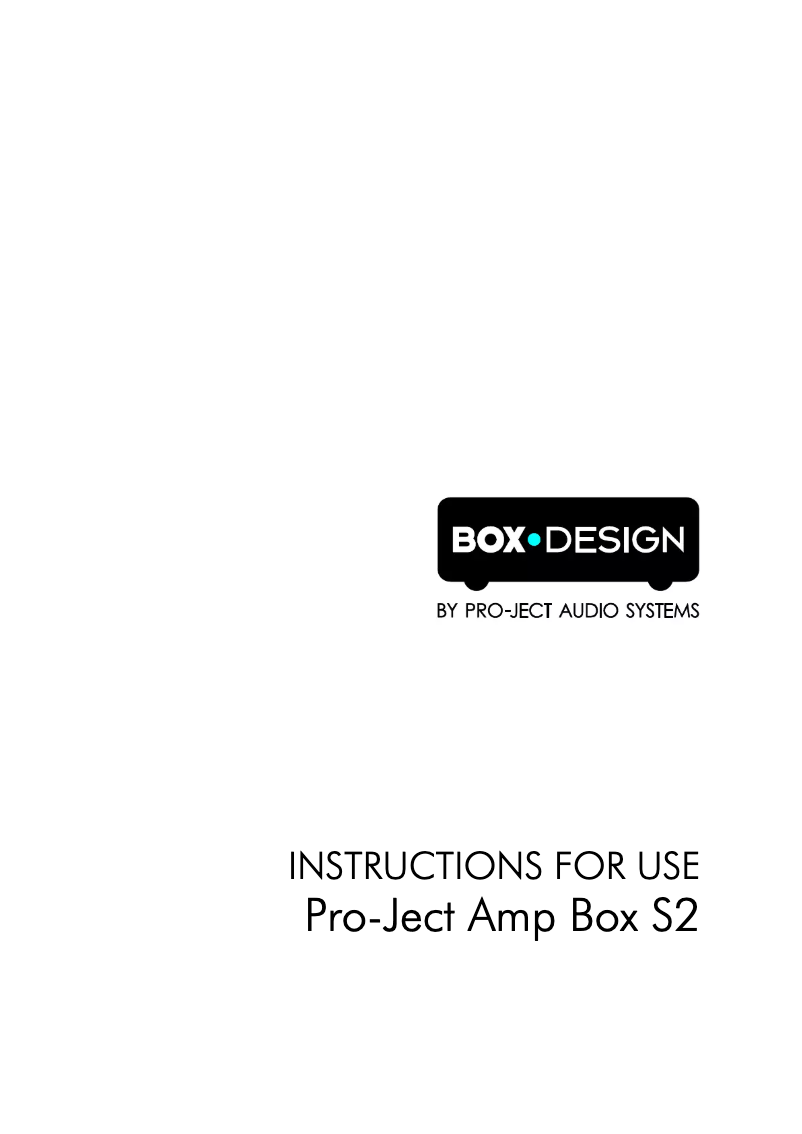 Imagen de la primera página del manual del dispositivo Amp Box S2