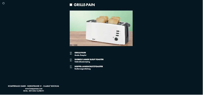 Página 1 del manual Manual de usuario Bifinett KH 1552