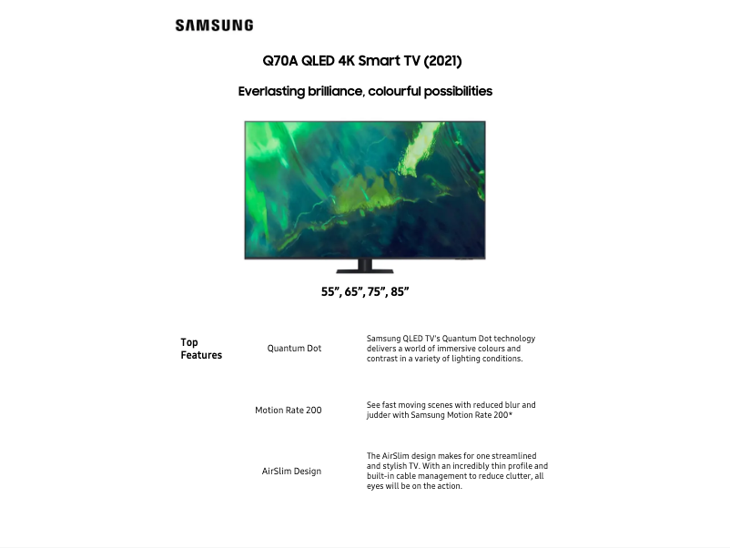 Imagen de la primera página del manual del dispositivo QA75Q70AAWXXY