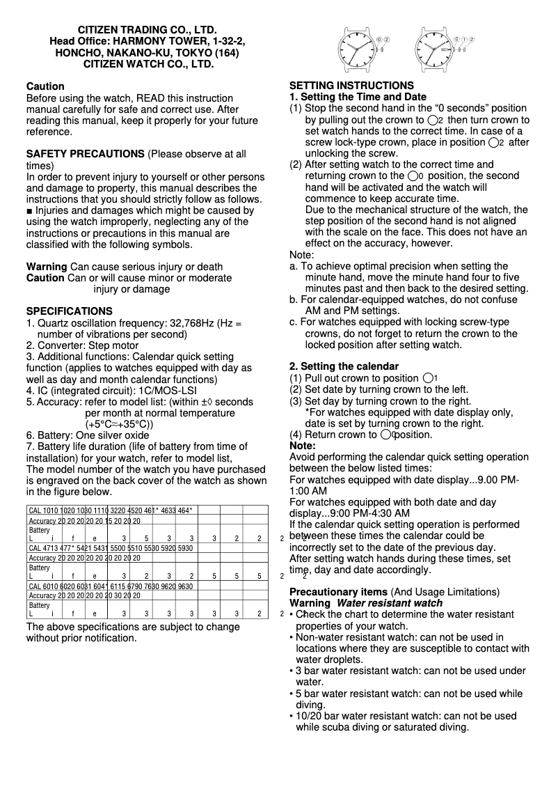 Imagen de la primera página del manual del dispositivo CAL 4633
