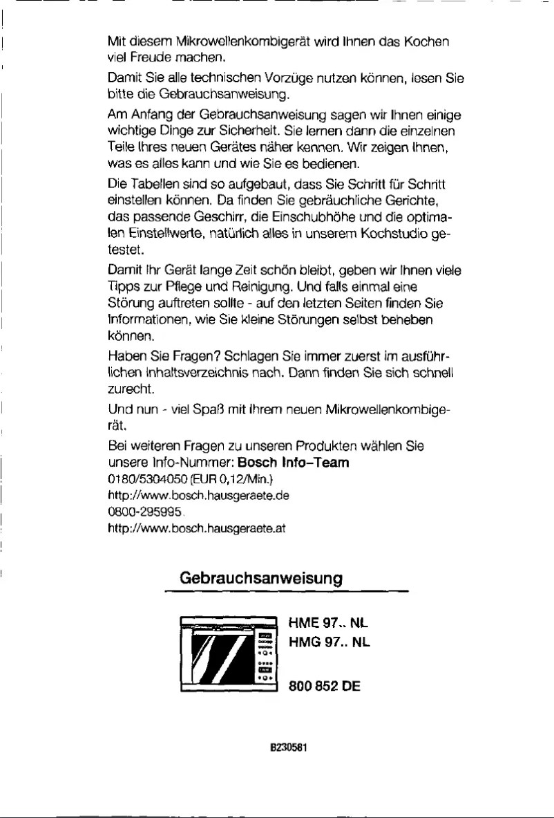 Imagen de la primera página del manual del dispositivo HME 9765