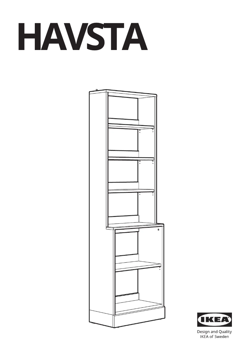 Página 1 del manual Manual de usuario Ikea HAVSTA 404.151.92