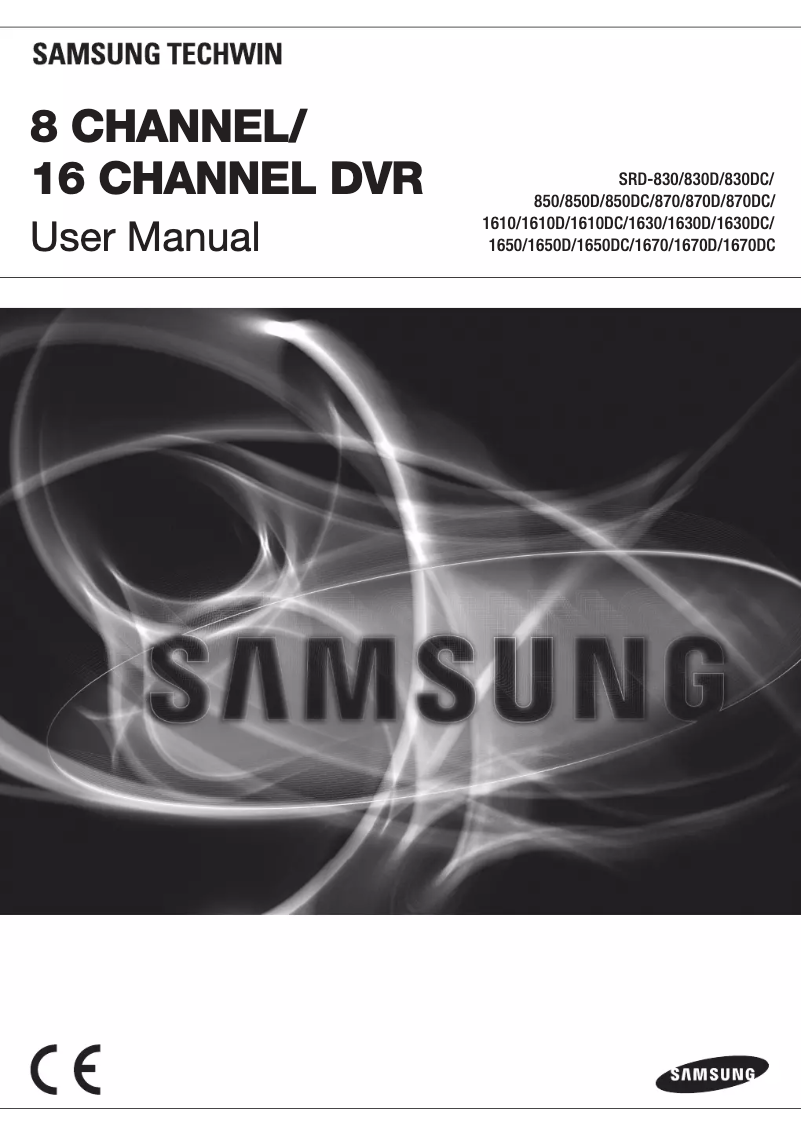 Página nº 1 - Manual de usuario Hanwha SRD-830D