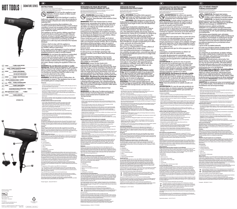 Página 1 del manual Manual de usuario Hot Tools HTDR5577E