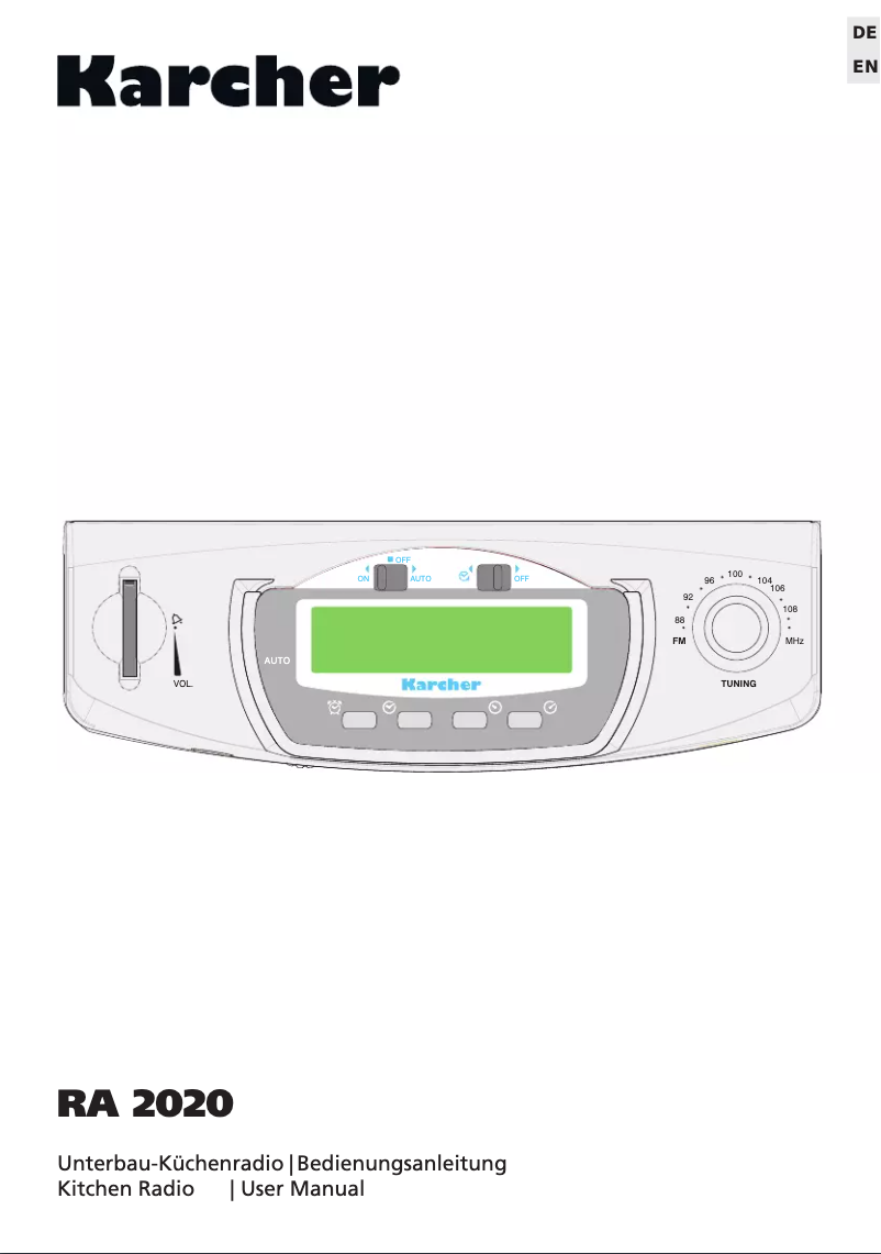 Imagen de la primera página del manual del dispositivo RA 2020