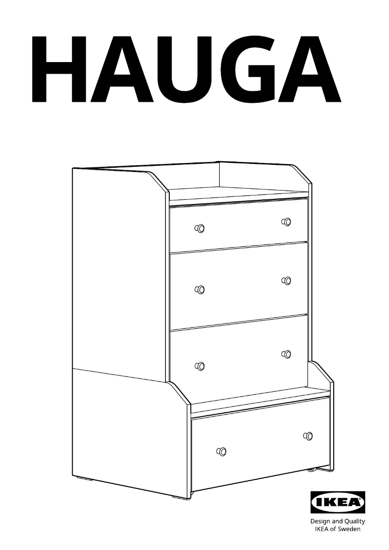 Página 1 del manual Manual de usuario Ikea HAUGA 505.728.22