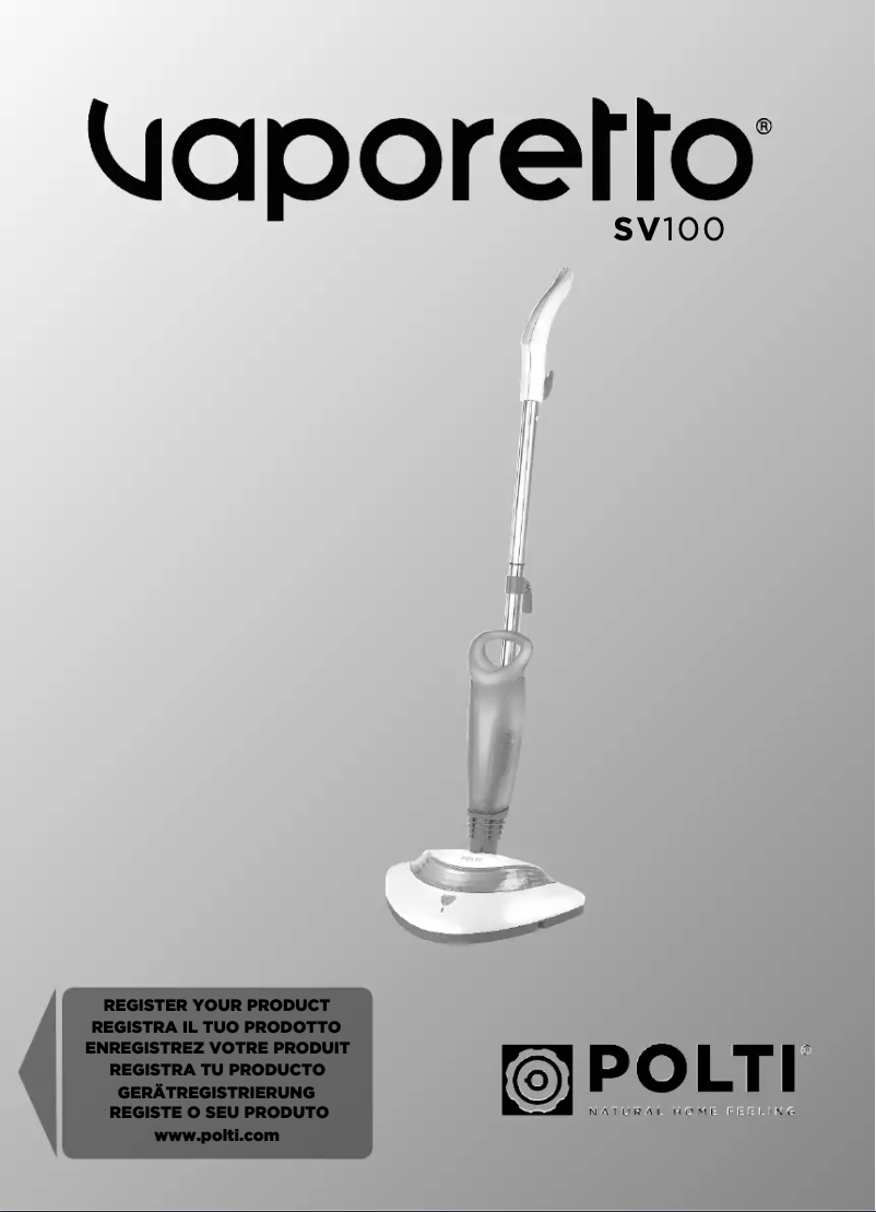 Imagen de la primera página del manual del dispositivo Vaporetto SV100