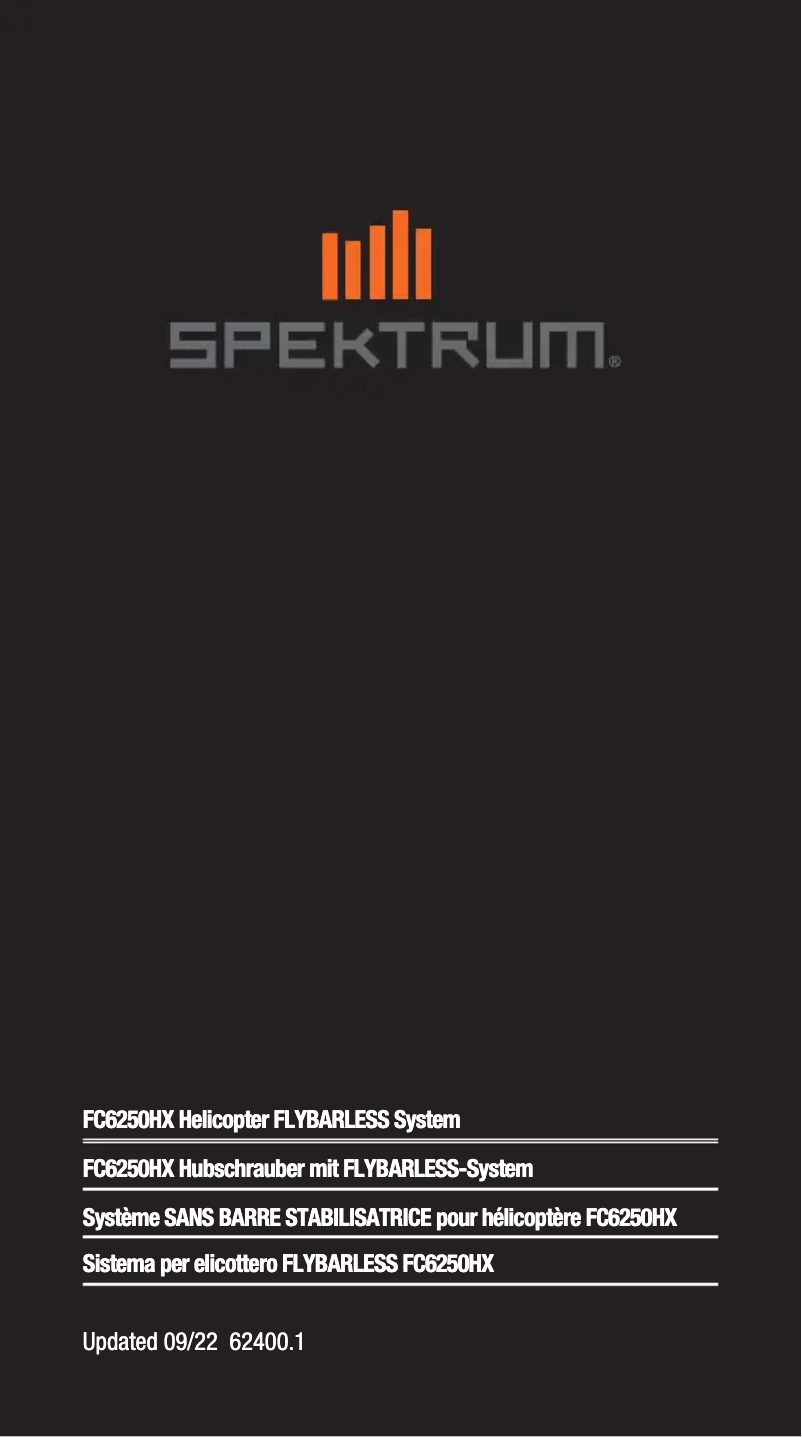 Imagen de la primera página del manual del dispositivo FC6250HX