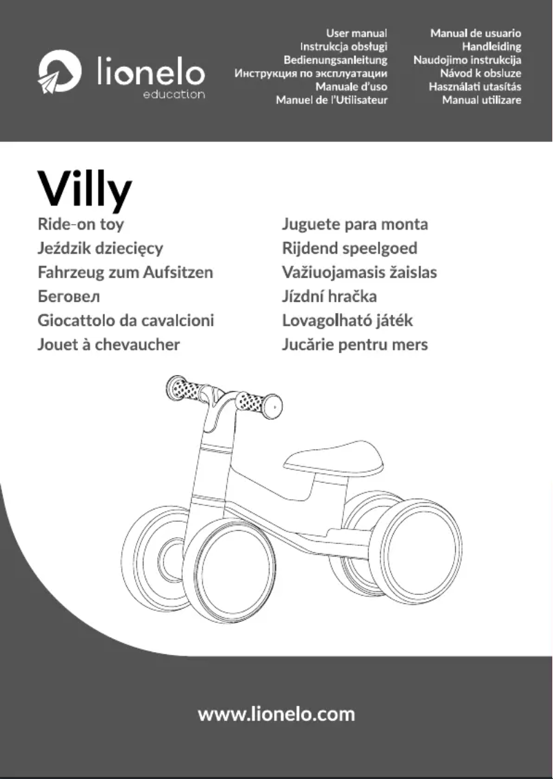Página 1 del manual Manual de usuario Lionelo Villy
