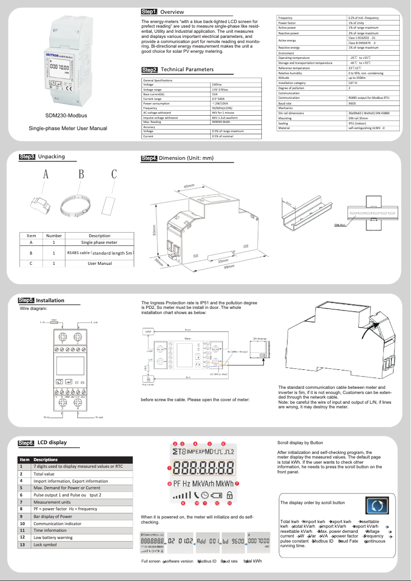 Página nº 1 - Manual de usuario Growatt SPM