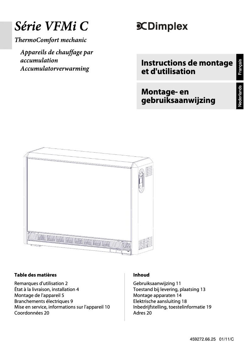 Página nº 1 - Manual de usuario Dimplex VFMi 30C
