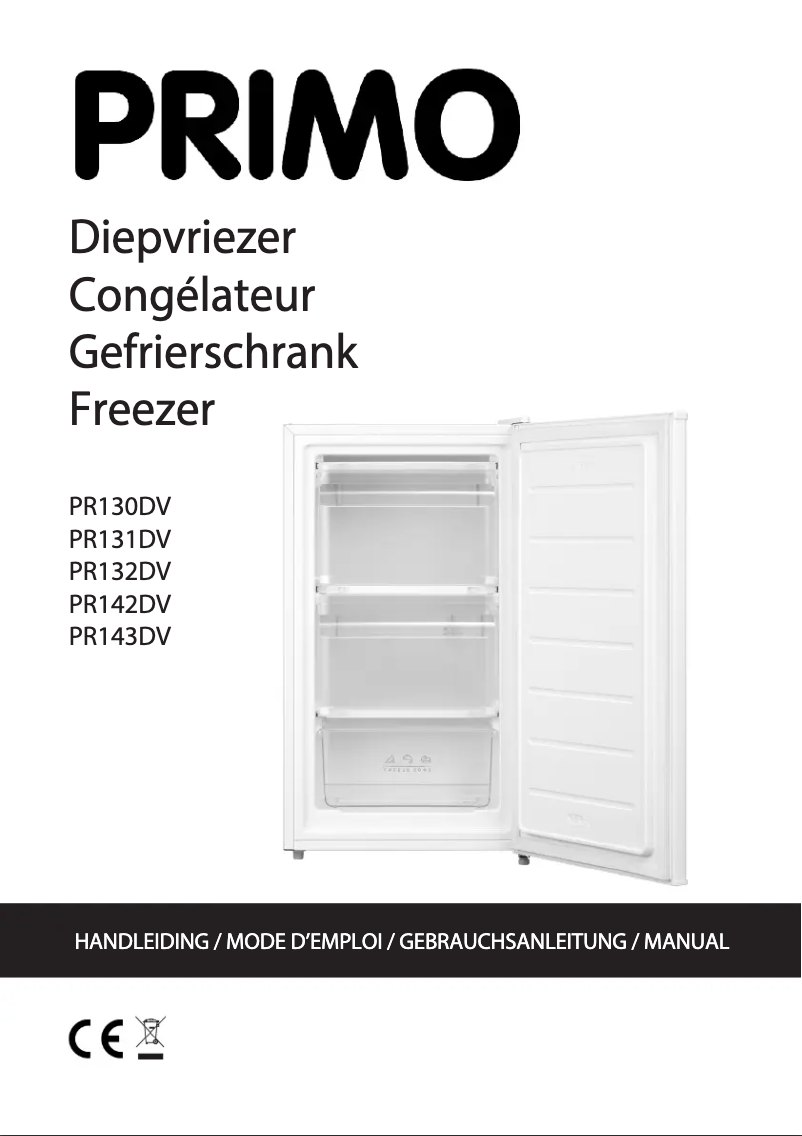 Página 1 del manual Ficha técnica Primo PR131DV