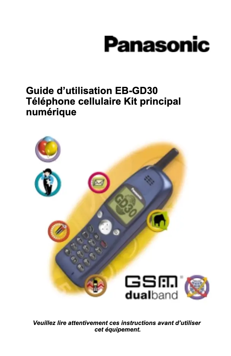 Página 1 del manual Manual de usuario Panasonic EB-GD30