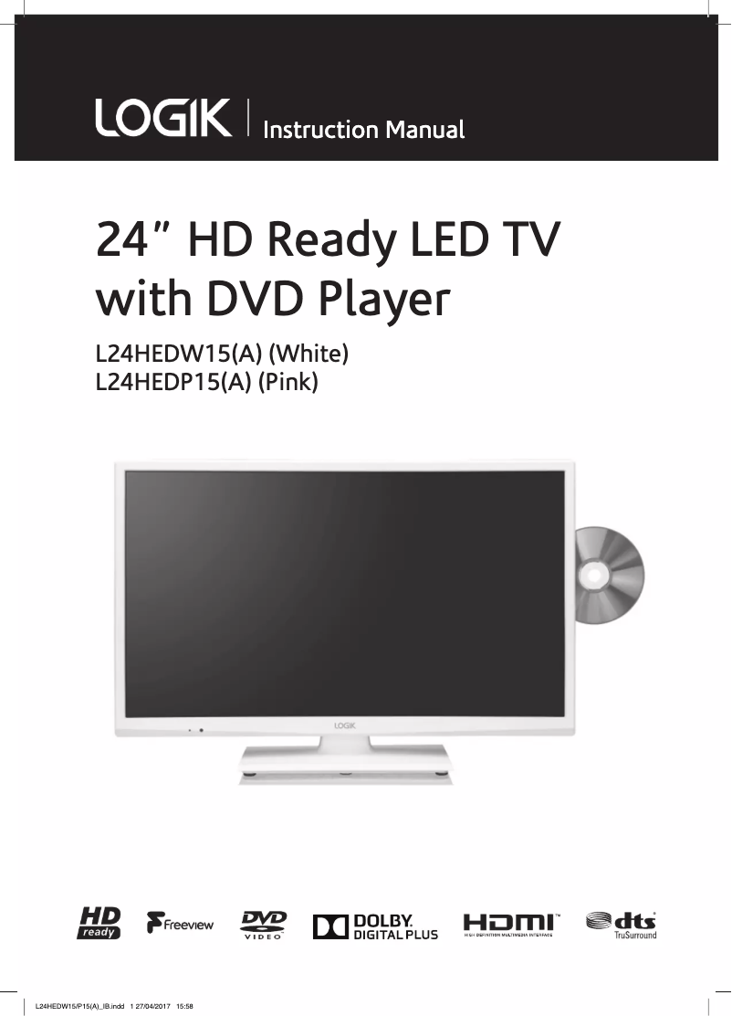 Imagen de la primera página del manual del dispositivo L24HEDW15