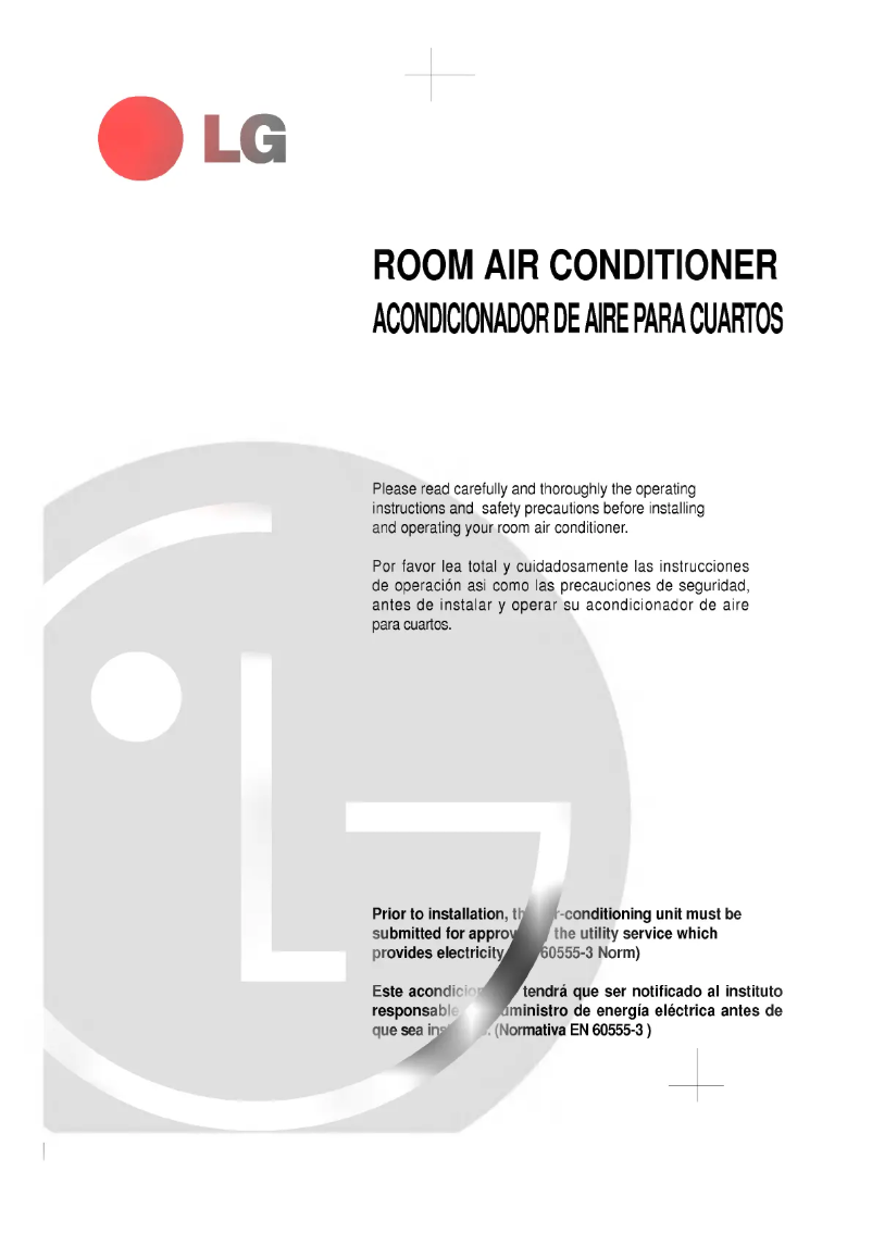 Página 1 del manual Manual de usuario LG LW-E2132CL