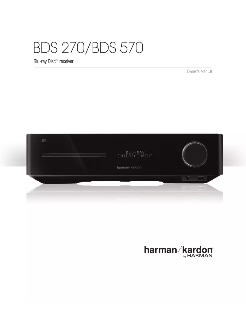 Página 1 del manual Manual de usuario Harman Kardon BDS 370W