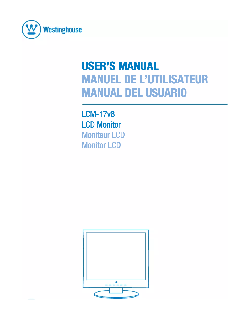 Página nº 1 - Manual de usuario Westinghouse LCM-17v8