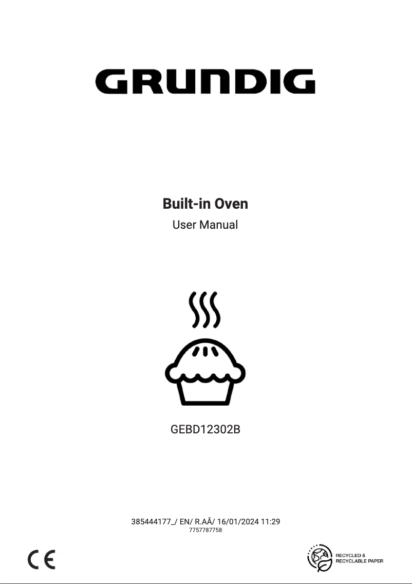 Imagen de la primera página del manual del dispositivo GEBD12302B