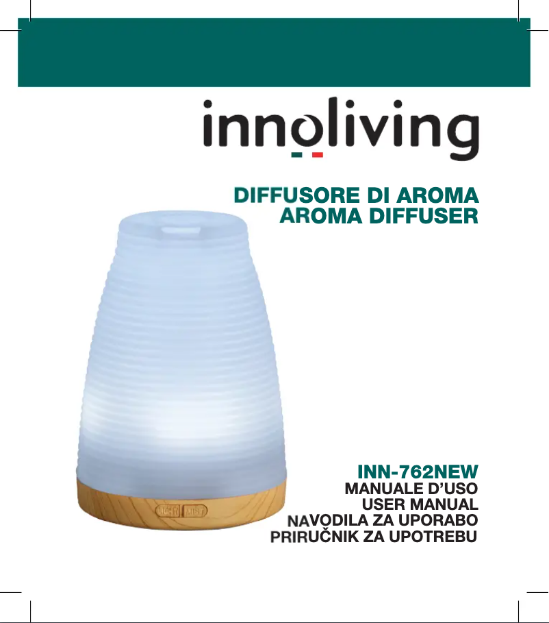 Imagen de la primera página del manual del dispositivo INN-762