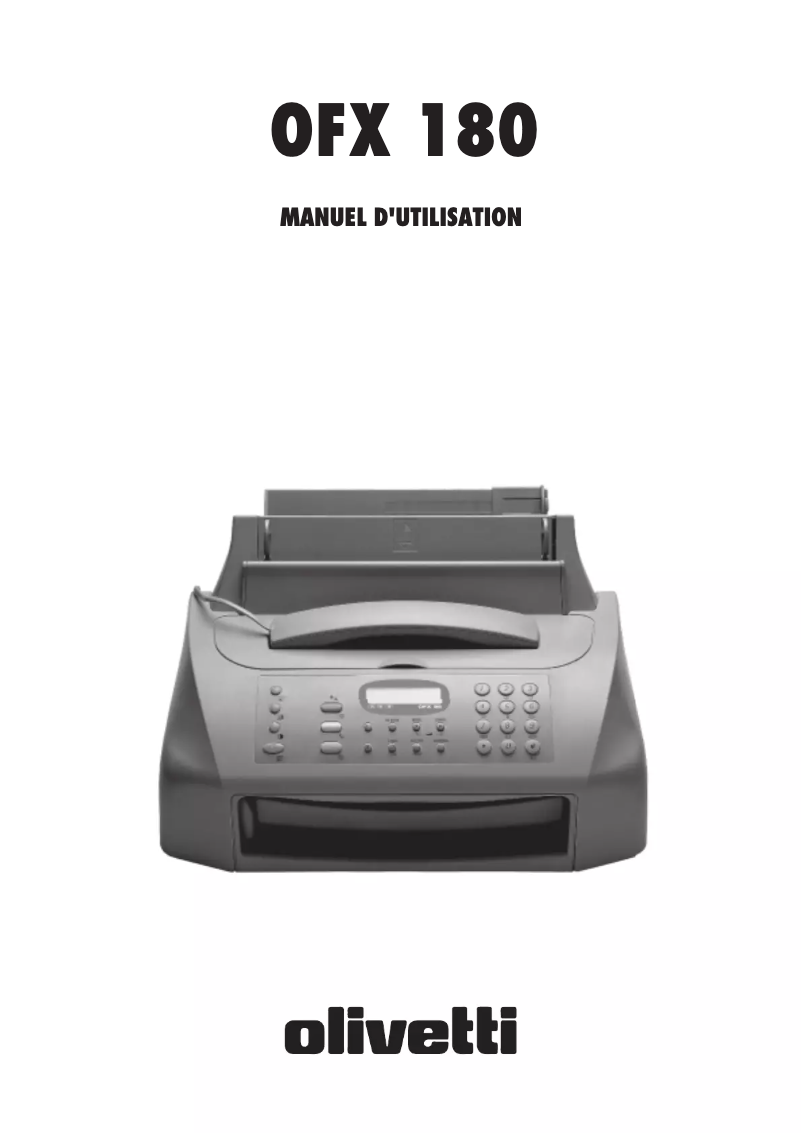 Imagen de la primera página del manual del dispositivo OFX 180