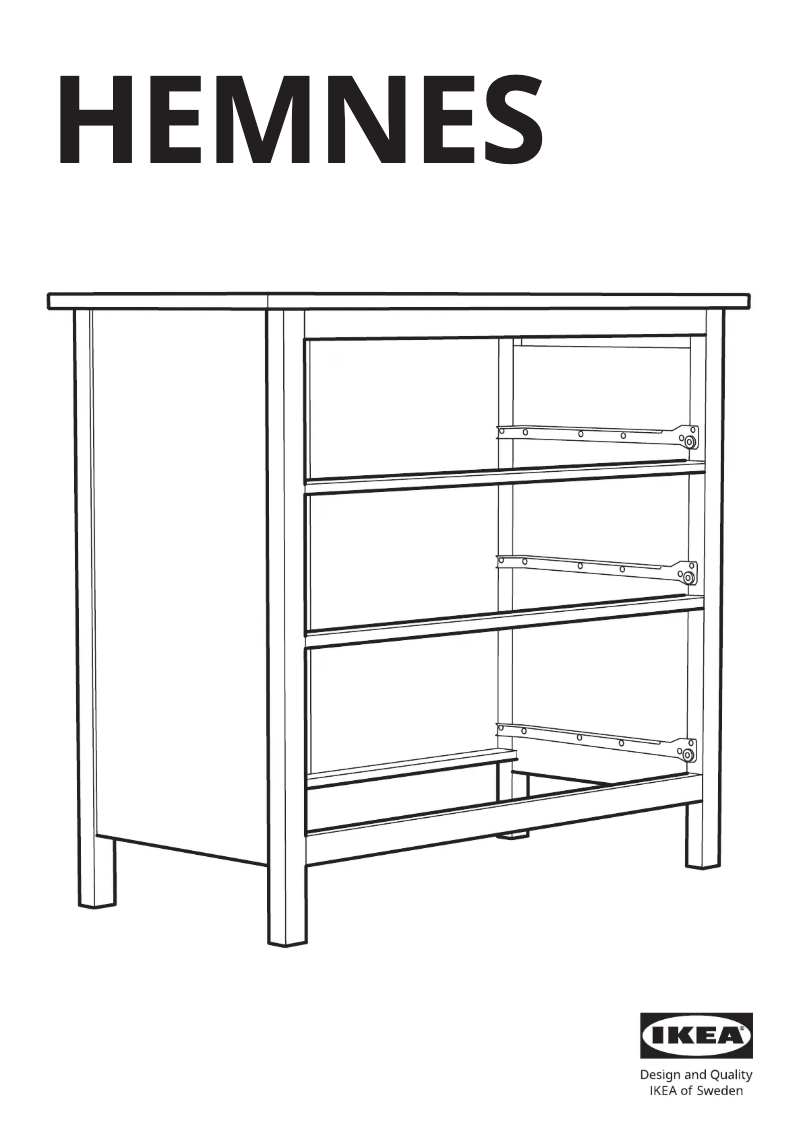 Página 1 del manual Manual de usuario Ikea HEMNES 804.247.50
