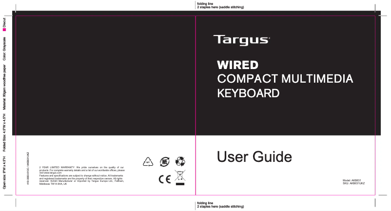 Imagen de la primera página del manual del dispositivo AKB631