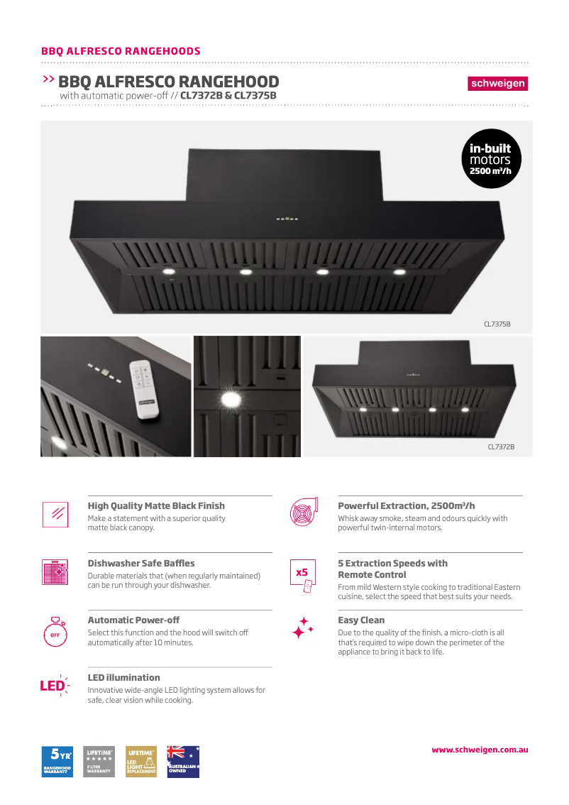 Página nº 1 - Ficha técnica Schweigen CL7375B