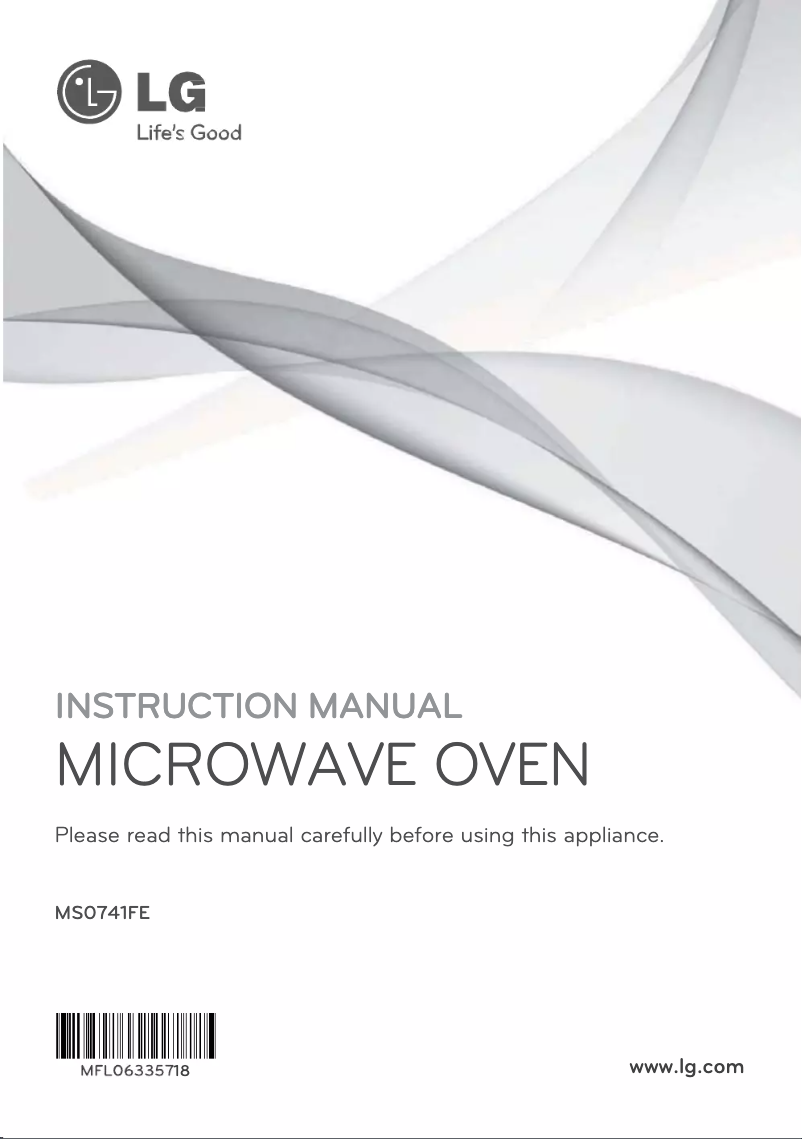 Página 1 del manual Manual de usuario LG MS0741FE