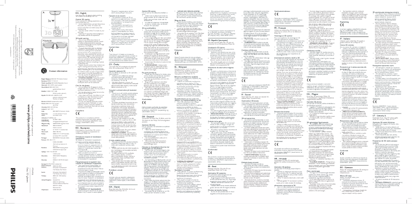 Página 1 del manual Guía de inicio rápido Philips PTA416