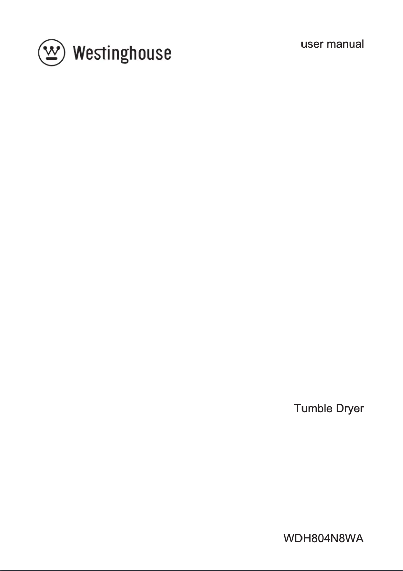 Imagen de la primera página del manual del dispositivo WDH804N8WA