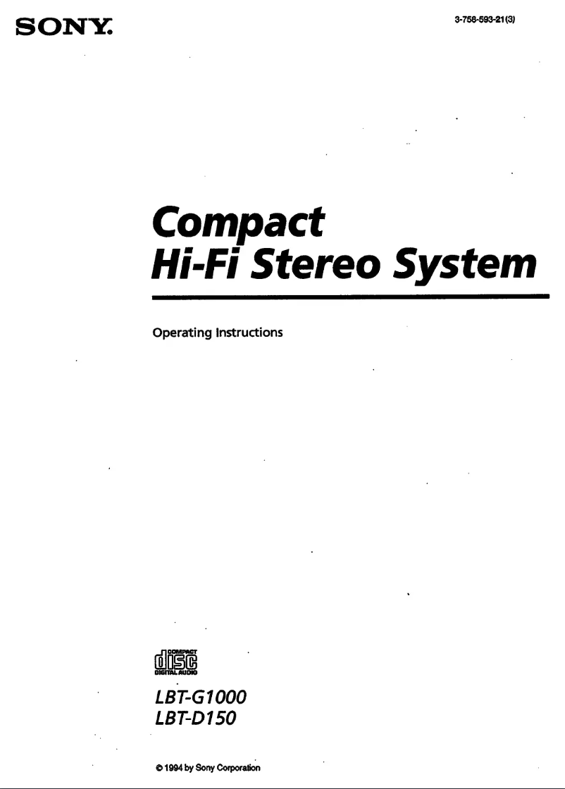 Imagen de la primera página del manual del dispositivo LBT-G1000