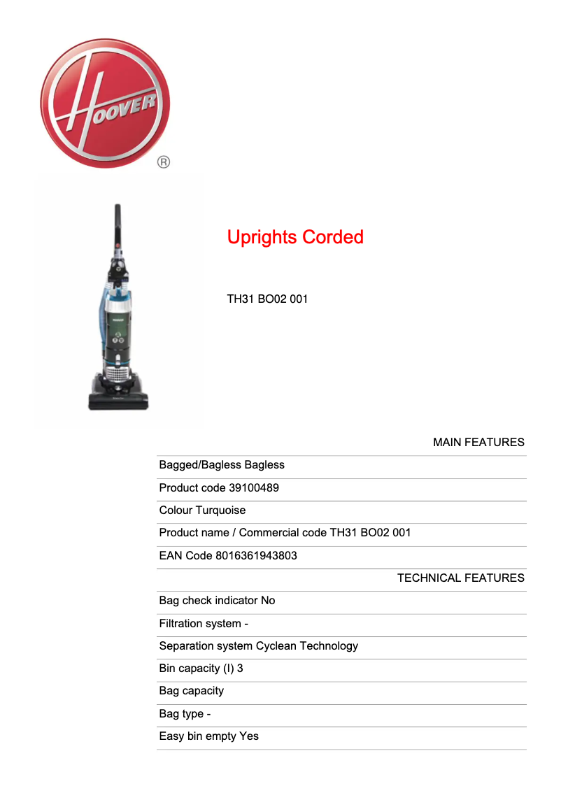 Imagen de la primera página del manual del dispositivo Breeze Evo TH31 BO02 001