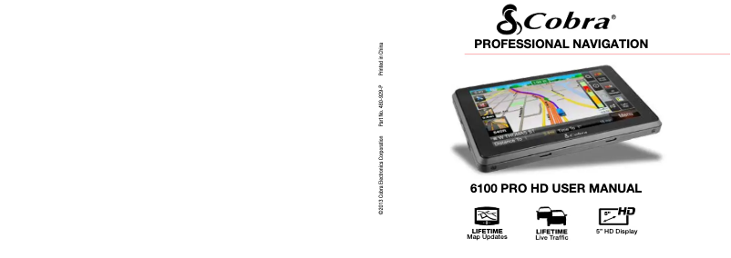 Imagen de la primera página del manual del dispositivo 6100 PRO HD