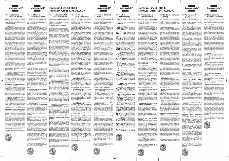 Imagen de la primera página del manual del dispositivo Premium-Office-Line