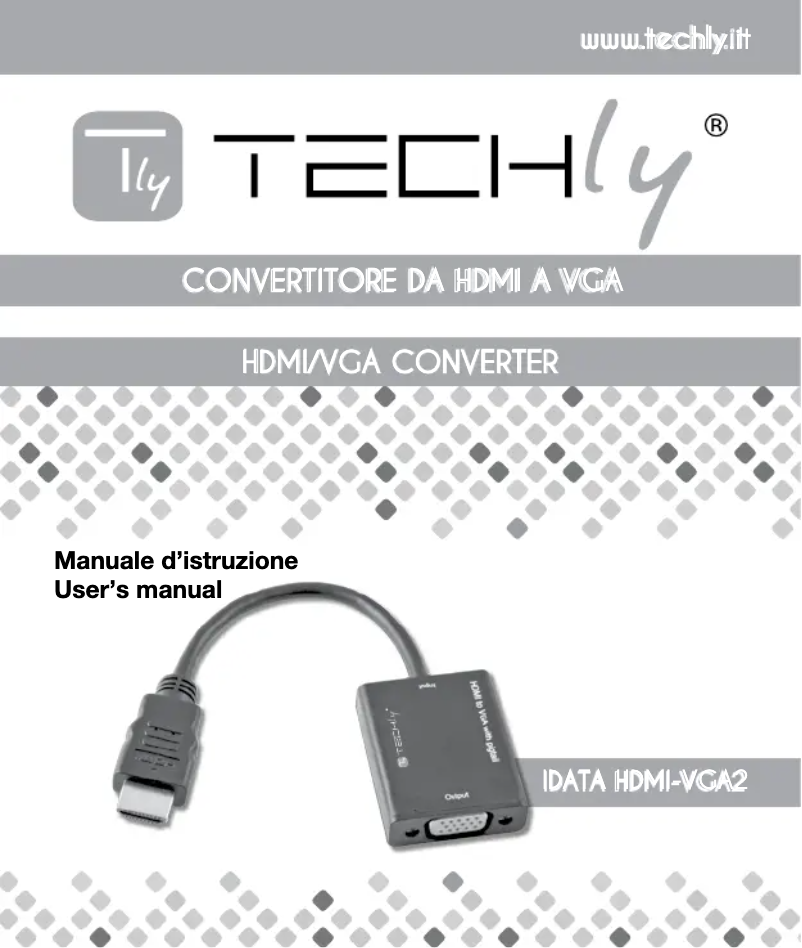 Imagen de la primera página del manual del dispositivo IDATA HDMI-VGA2