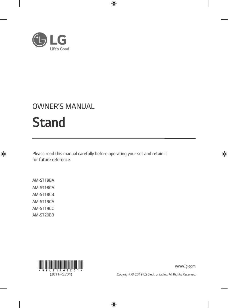 Página nº 1 - Manual de usuario LG AM-ST19BA