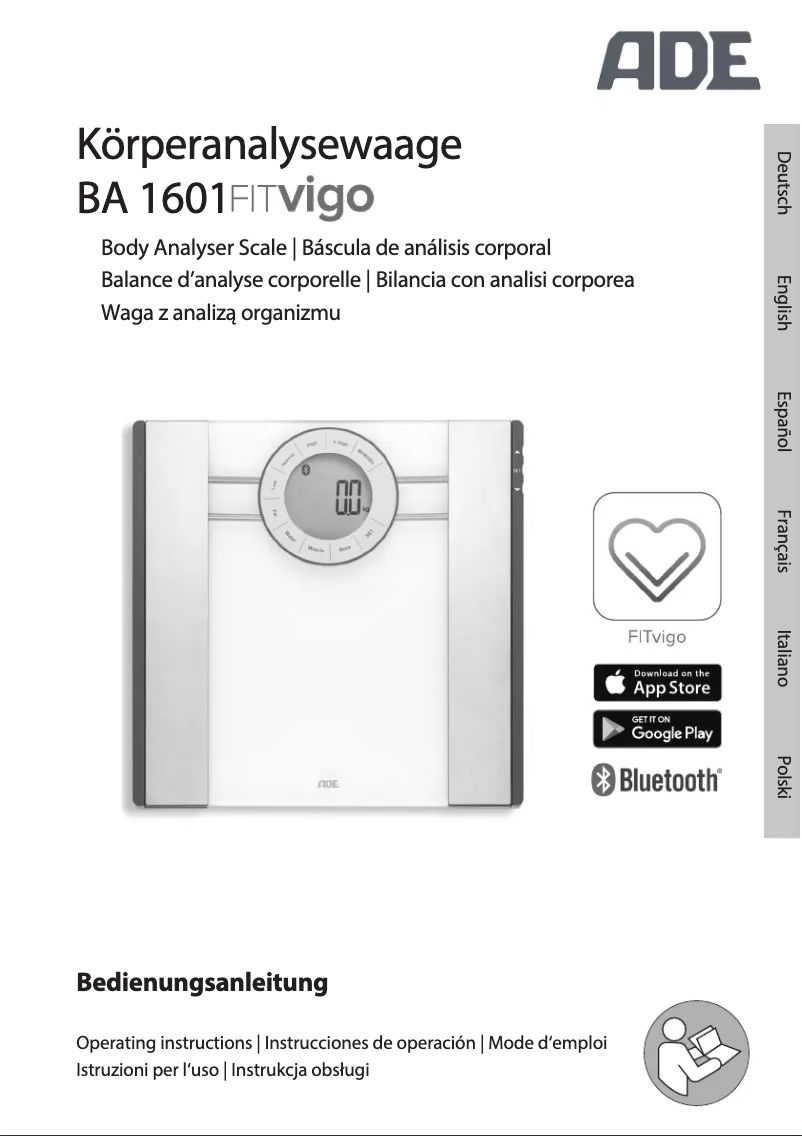 Imagen de la primera página del manual del dispositivo FITvigo BA 1601