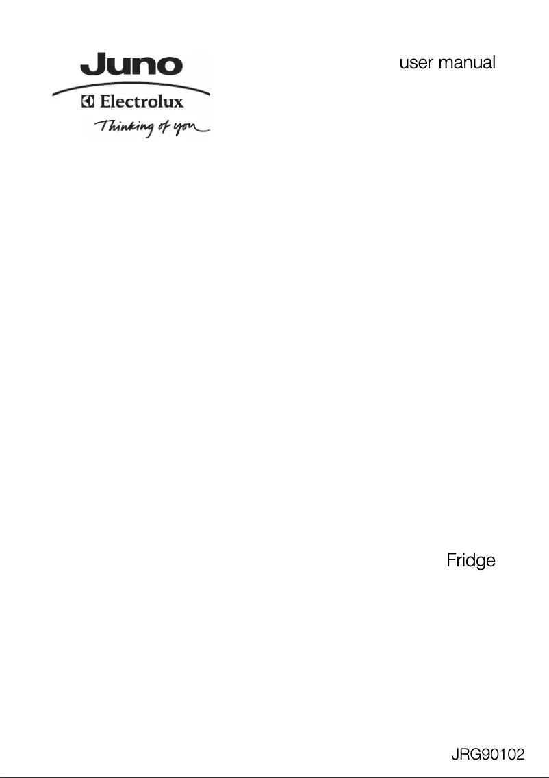 Página nº 1 - Manual de usuario Juno Electrolux JRG90102