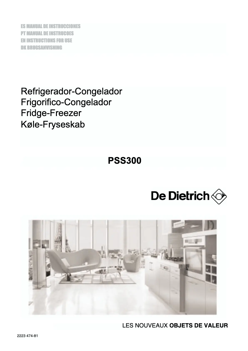 Imagen de la primera página del manual del dispositivo PSS300