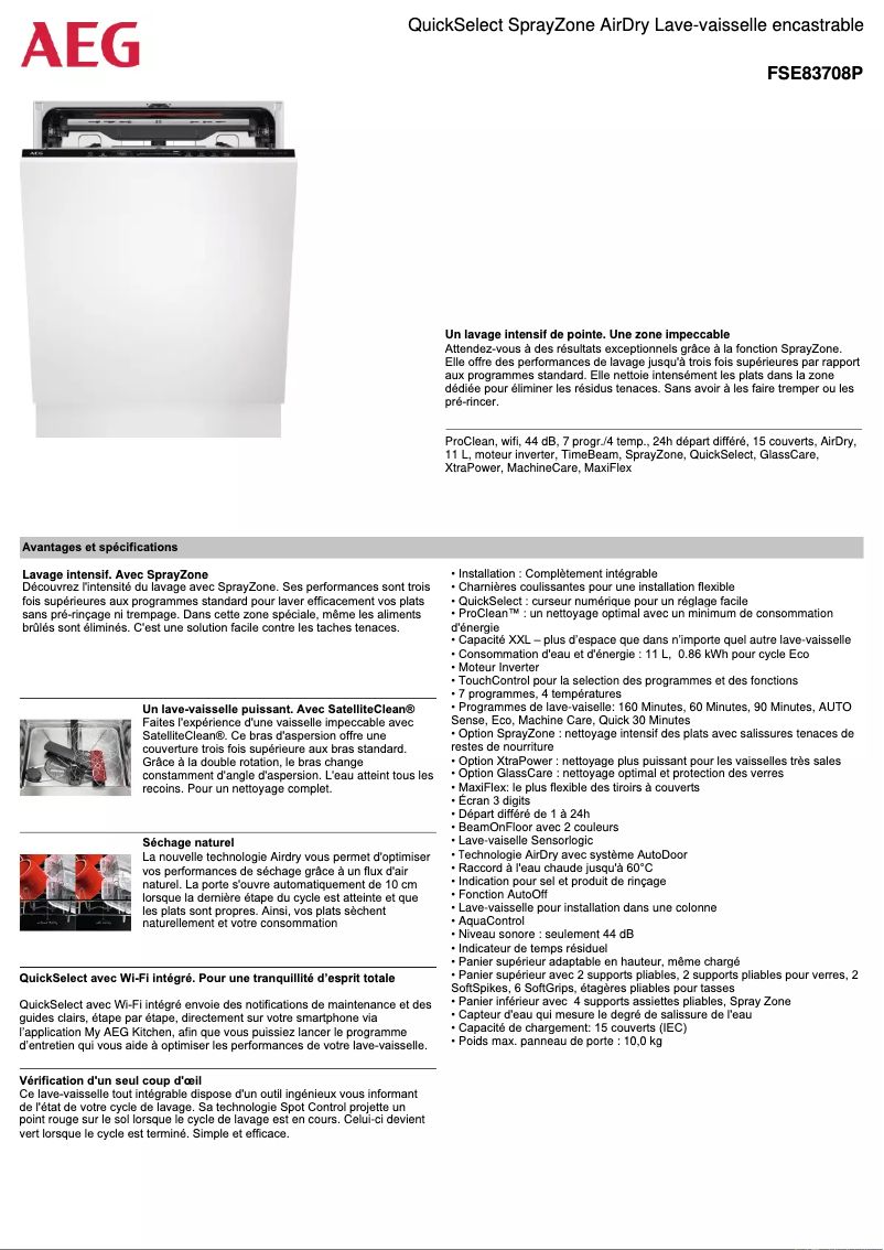 Imagen de la primera página del manual del dispositivo FSE83708P