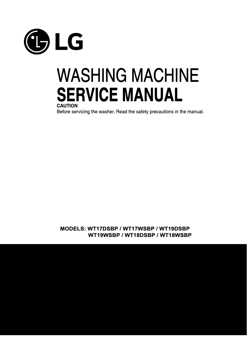 Página 1 del manual Manual de usuario LG WT18WSBP