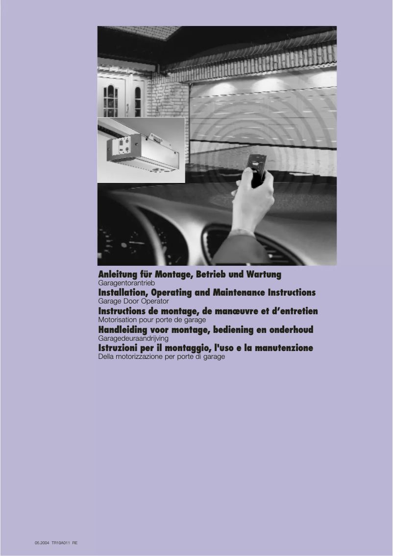 Página 1 del manual Manual de usuario Hormann Supramatic E 9